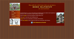Desktop Screenshot of birdmansion.com